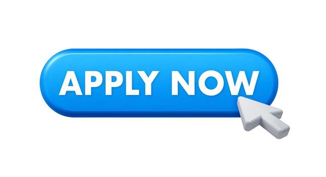aplicando ahora por haciendo clic sitio web botón con cursor icono vector