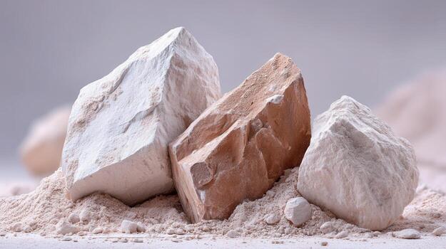 Rare earth elements are essential for modern technology and mining these minerals requires careful extraction from rocky deposits in natural environments photo