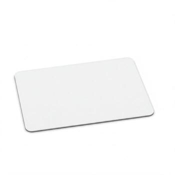 A mock blank white business card isolated on white photo