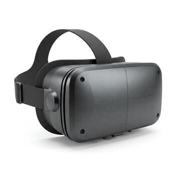 A closeup of a VR headset isolated on white photo