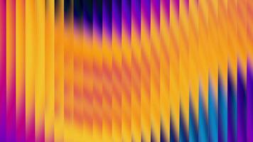 astratto verticale strisce con un' vivace pendenza di viola, arancia, e blu, la creazione di un' dinamico e energico visivo effetto video