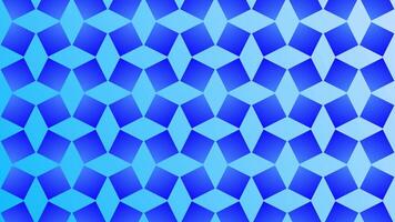 senza soluzione di continuità ciclo continuo rotante blu diamante modello pendenza sfondo video