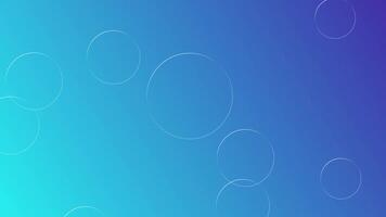 Simple Gradient Background with Floating Circle Outlines video