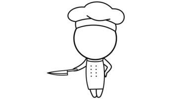 chefe de cozinha dentro a cozinha video