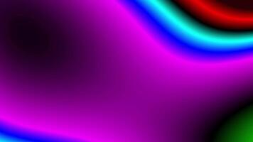 Rainbow gradient wave animation background with neon light flow. Vibrant multicolor abstract curve with glowing gradient. Bright wavy gradient colorful fluid motion texture with vivid light blend video