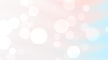 mjuk pastell bokeh ljus mönster med lysande cirklar, subtil gradienter, och drömmande atmosfär, idealisk för elegant presentationer, inbjudningar, eller mild webb design. video
