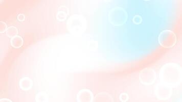 Soft pastel bubbles floating gently, creating a peaceful, dreamy, and serene abstract background with light pink and blue gradients for various designs. video