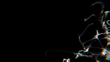 träffa design av dimmig kromtyp trogen y2k looping design element bakgrund video