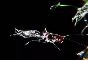 bäst design av abstrakt kromtyp trogen y2k looping design element bakgrund video