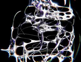 ledsen design av elegant kromtyp trogen y2k looping design element bakgrund video