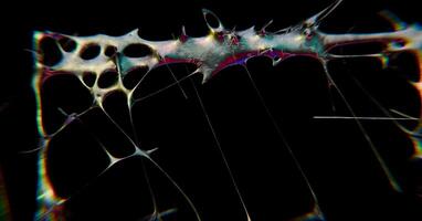 rolig design av overkligt kromtyp trogen y2k looping design element bakgrund video