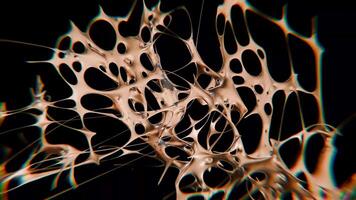 lysande design av glasig kromtyp trogen y2k looping design element bakgrund video