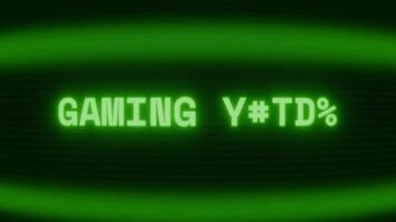 antiguo verde televisión pantalla demostración texto juego de azar ratón apareciendo en aleatorio falla y codificación estilo video