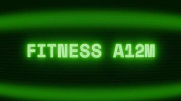 gammal grön TV skärm som visar text kondition testa visas i slumpmässig tekniskt fel och kodning stil video