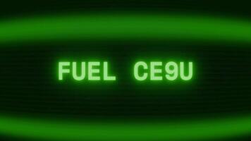 alt Grün Fernseher Bildschirm zeigen Text Treibstoff Zelle erscheint im zufällig Panne und Codierung Stil video