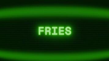 gammal grön TV skärm som visar text frites visas i slumpmässig tekniskt fel och kodning stil video