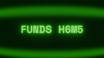 gammal grön TV skärm som visar text medel hölls visas i slumpmässig tekniskt fel och kodning stil video