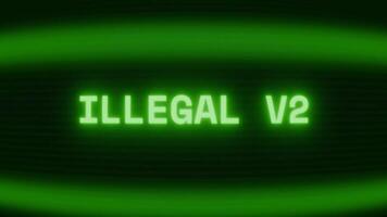 gammal grön crt skärm som visar text olaglig op visas i slumpmässig tekniskt fel och kodning stil video