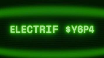 antiguo verde crt pantalla demostración texto eléctrico culpa apareciendo en aleatorio falla y codificación estilo video