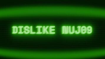 gammal grön crt skärm som visar text motvilja visas i slumpmässig tekniskt fel och kodning stil video