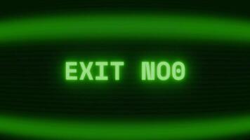 gammal grön crt skärm som visar text utgång nu visas i slumpmässig tekniskt fel och kodning stil video