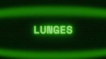 gammal grön TV skärm som visar text lunges visas i slumpmässig tekniskt fel och kodning stil video