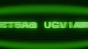 vecchio verde crt schermo mostrando testo connessione stabilito apparendo nel casuale problema tecnico e codifica stile video