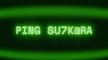 alt Grün crt Bildschirm zeigen Text Klingeln Erfolg erscheint im zufällig Panne und Codierung Stil video