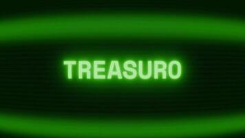 alt Grün crt Bildschirm zeigen Text Schatz erscheint im zufällig Panne und Codierung Stil video