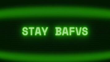 alt Grün crt Bildschirm zeigen Text bleibe zurück erscheint im zufällig Panne und Codierung Stil video