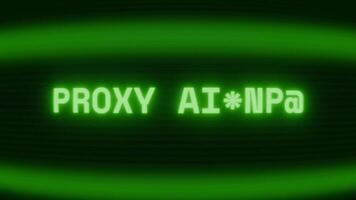 gammal grön crt skärm som visar text ombud aktiva visas i slumpmässig tekniskt fel och kodning stil video