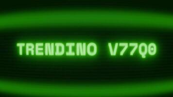 vieux vert crt écran montrant texte tendance apparaissant dans Aléatoire pépin et codage style video