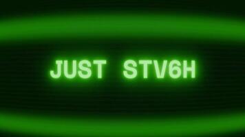 gammal grön crt skärm som visar text bara Start visas i slumpmässig tekniskt fel och kodning stil video