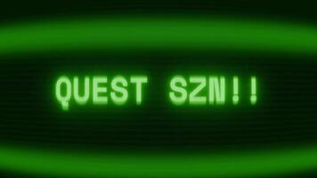 alt Grün crt Bildschirm zeigen Text Suche Start erscheint im zufällig Panne und Codierung Stil video