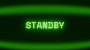 alt Grün crt Bildschirm zeigen Text bereithalten erscheint im zufällig Panne und Codierung Stil video