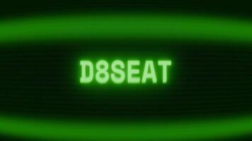 gammal grön crt skärm som visar text nederlag visas i slumpmässig tekniskt fel och kodning stil video