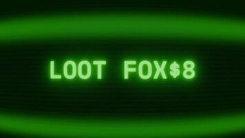 velho verde televisão tela mostrando texto saque encontrado aparecendo dentro aleatória falha e codificação estilo video