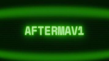 vecchio verde crt schermo mostrando testo conseguenze apparendo nel casuale problema tecnico e codifica stile video