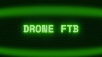 oud groen crt scherm tonen tekst dar vlieg verschijnen in willekeurig glitch en codering stijl video