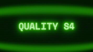 oud groen crt scherm tonen tekst kwaliteit sd verschijnen in willekeurig glitch en codering stijl video