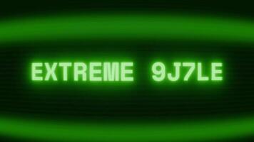 alt Grün crt Bildschirm zeigen Text extrem Hitze erscheint im zufällig Panne und Codierung Stil video