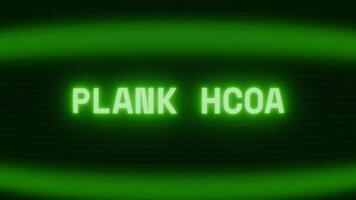 alt Grün crt Bildschirm zeigen Text Planke halt erscheint im zufällig Panne und Codierung Stil video