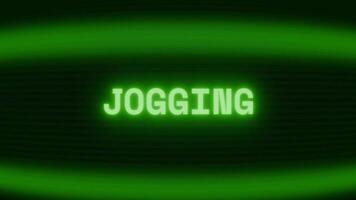 gammal grön crt skärm som visar text joggning visas i slumpmässig tekniskt fel och kodning stil video