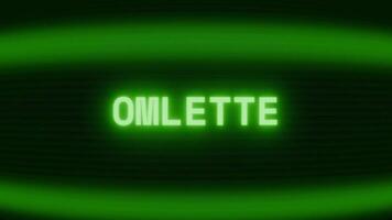 vecchio verde crt schermo mostrando testo frittata apparendo nel casuale problema tecnico e codifica stile video