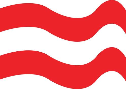 resumen ondulado rojo líneas en un blanco antecedentes vector