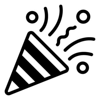 papel picado icono sólido vector
