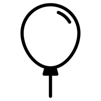 Simple Balloon Icon solid vector