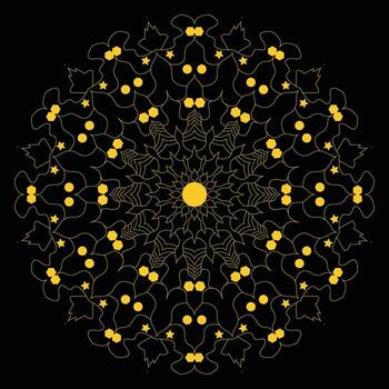 Abstract Ornate Decorative Element for Modern Design Projects vector