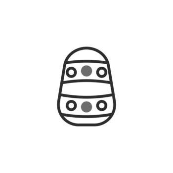 Decorative easter egg with geometric patterns a symbol of spring festival celebration and joy vector