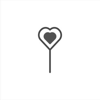 Heartfelt expression a simple gesture of affection conveyed through a minimal single line art vector